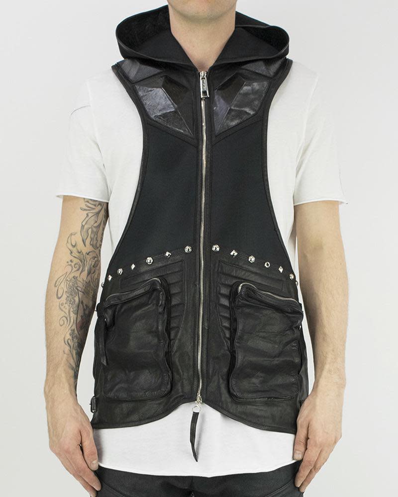 CRISALIDE Tech Vest | Stylish Leather & Neoprene | KD2024 LSD